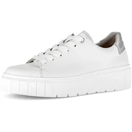 Gabor Davos Plateau-Sneaker Damen Silber/Weiß 39