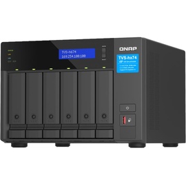 QNAP TVS-H674 - NAS-Server - 6 Schächte - SATA 6Gb/s - RAID RAID 0, 1, 5, 6, 10, 50, JBOD, RAID TP, TM - RAM 16 GB