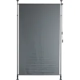 Garden Pleasure Garten-Paravent 150 x 316 cm grau Aluminium