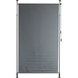 Garden Pleasure Garten-Paravent 150 x 316 cm grau Aluminium