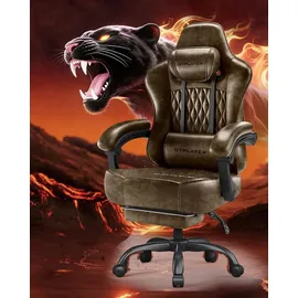 GTPLAYER Gaming Stuhl Kunstleder Braun