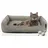 Rohrschneider Katzenbett Cordstoff mit Spielkugelset taupe