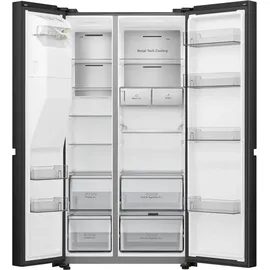 Hisense RS818N4TFC Side-by-Side (632 l, 1795 mm hoch, Schwarz)