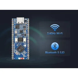 Waveshare ESP32-S3 Pico Dev Board: 2,4 GHz, Dual-Core-Prozessor, 240 MHz , 16MB Flash, mit Header