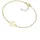 Elli Ankerarmband Damen goldfarben 925 Sterling Silber Größe 17