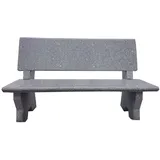 Dehner Granit-Gartenbank, grau ca. B120/H75/T50 cm,