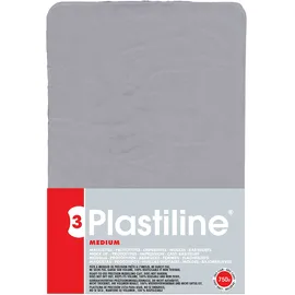 plastiline 750g Härtegrad 3 (medium) Hellgrau