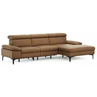 CASEDO Ecksofa Palma Leder Braun Cognac