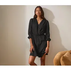 Tchibo - Kleid in Wickeloptik - Damen - Gr. 34 - schwarz