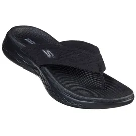 SKECHERS Damen On-the-go 600 Sunny Slides, Black Textile, 36 EU