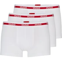 Hugo Trunk Triplet Planet Boxershorts Weiß XL 3er Pack