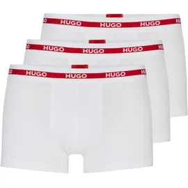Hugo Trunk Triplet Planet Boxershorts Weiß XL 3er Pack
