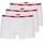 Hugo Trunk Triplet Planet Boxershorts Weiß XL 3er Pack
