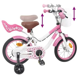 vidaXL Kinderfahrrad Mit Stützrädern 16 Zoll rosa