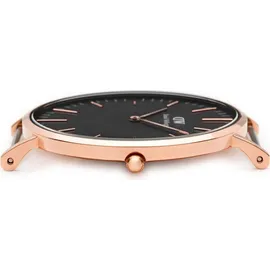 Daniel Wellington Classic Black St Mawes Leder 40 mm DW00100124