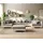 DeLife Wohnlandschaft Clovis XL Weiss Hellgrau Modulsofa Hocker