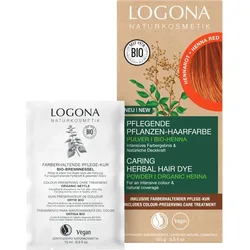 Logona Pflegende Pflanzen- Pulver Pflanzenhaarfarbe 100 g Rot 