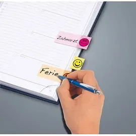 Sigel DESIGN Haftmarker farbsortiert "Smiley" 5x 40 Streifen