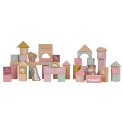 Bausteine Little Goose Holz, pink | Little Dutch