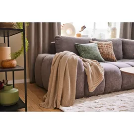 OTTO home Phelon Wohndecke 130 x 170 cm Grau/Schwarz