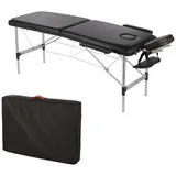 MuCoLa | Aluminium 2 Zonen nur 12,5 kg Massageliege Massagebank schwarz