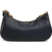 Ted Baker Damen ESSIY-Webbing Leather Crossbody Bag Umhängetasche, Black