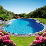 CLEAR POOL Achtformpool PREMIUM MALLORCA 420 x 650 x 150 cm inkl. Bodenschutzplane