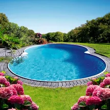CLEAR POOL Achtformpool PREMIUM MALLORCA 420 x 650 x 150 cm inkl. Bodenschutzplane
