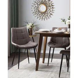 Beliani Esszimmerstuhl 2er Set MELROSE II