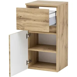 Held Held-Möbel Unterschrank Baabe Holzoptik Braun Eiche