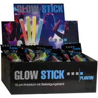 Plantin Knicklicht 15cm 60 ́ger Display rot gelb gruen blau