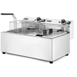 Hendi Fritteuse Profi Line mit 2x8 Liter und 7000W aus Edelstahl