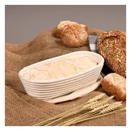 KESPER Gärkörbchen, Material: Rattan, Textilfutter (abnehmbar), Maße: 28 x 15 x 8 cm, Farbe: Natur | 19632