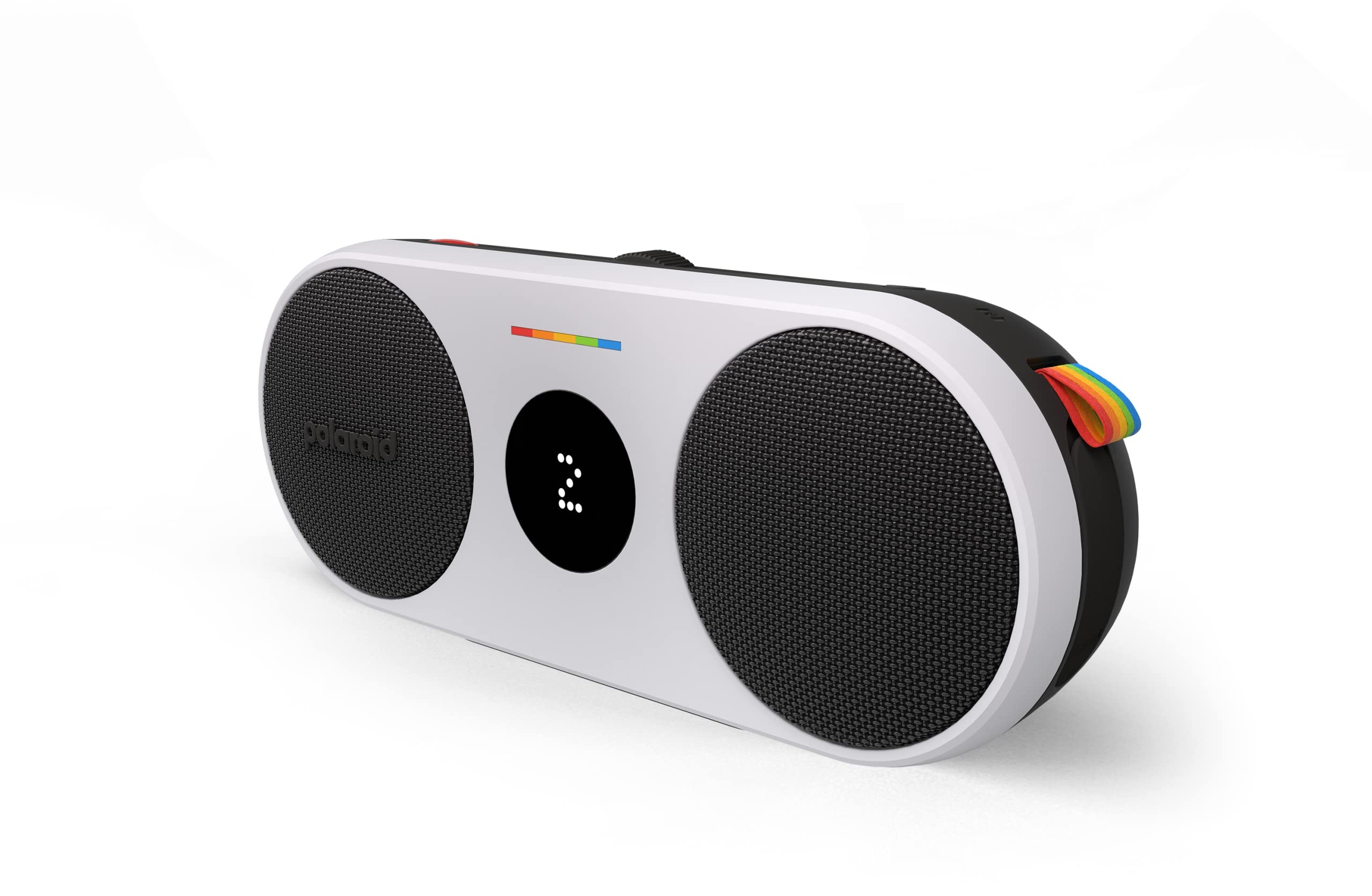 Polaroid P2 - Powerful Portable Wireless Bluetooth Speaker Rechargeable with Dual Stereo Pairing - Black & White