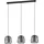 EGLO Floresta 3-flg. E27 60 cm Schwarz/Transparent