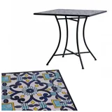 Mojawo Küchentisch Outdoortisch Mosaiktisch Gartentisch Bistrotisch Tisch 77x77xH70cm