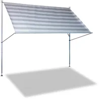 Angerer Klemmmarkise Premium 250 cm hellgrau/weiß
