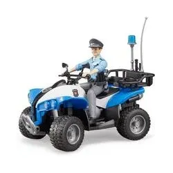 BRUDER 63010 Polizei-Quad mit Polizist / Polizistin und Ausstattung