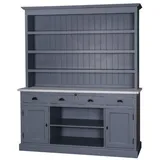 Casa Padrino Küchenbuffet Casa Padrino Landhausstil 178 x 50 x 210 cm Blau Grau