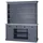 Casa Padrino Küchenbuffet Casa Padrino Landhausstil 178 x 50 x 210 cm Blau Grau