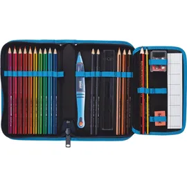 Scout Schulranzen Safety Light Alpha Set 4-teilig Polar Blue