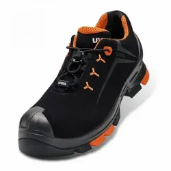 UVEX Arbeitsschutz 65082, Unisex, Erwachsener, Sicherheitsschuhe, Schwarz, Orang