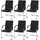 Proregal Konferenzstuhl Sammy Textil Schwarz 6er Set