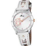 Lotus Jugend Uhr 18657/A Leder Quarz-Armbanduhr Junior D2UL18657/A - Weiß