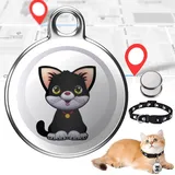 Afenau GPS Tracker für Katzen Hunde, Haustier Tracker für Katzen mit Katzenhalsband, Katze GPS Tracker Echtzeit Standortverfolgung, Hund Tracker GPS, IP65 Wasserdicht Katze Tracker GPS Halsband für