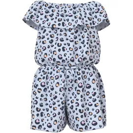 NAME IT Mädchen Nkfvinaya Ss Playsuit Fffff Noos, Ancient Water, 164 cm
