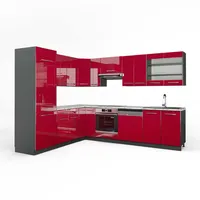 Vicco Winkelküche Fame-Line L-Form 287 cm rot