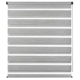 GARDINIA Doppelrollo de Luxe grau-Melange