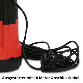 Hecht Tauchpumpe 3415 integrierter Schwimmer 11000 l/h 400 W 6 m Förderhöhe 7 m Tauchtiefe