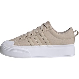adidas Damen Bravada 2.0 Platform Shoes Vulkanisierte Schuhe niedrig, Wonder beige/Wonder beige/FTWR White, 40 EU - 40 EU